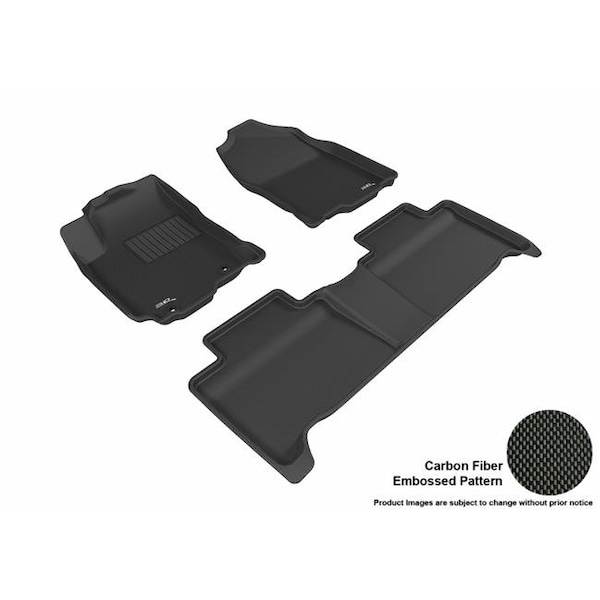 3D Maxpider 3D Maxpider L1TY20801509 Kagu Floor Mat for 2016 to 2018 Toyota RAV4 Hybrid R1 R2; Black L1TY20801509 - main